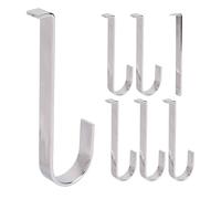 Jrifedptry Ganci per rivestimenti in vinile, 6 pezzi, in metallo resistente, a basso profilo, senza foro, ganci per rivestimenti in vinile
