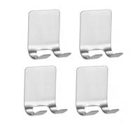 Jrifedptry Gancio per rasoio in acciaio inox, autoadesivo, resistente, per riporre oggetti, organizer da bagno, argento