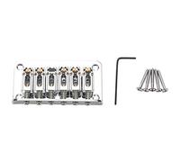 Jrifedptry Hardtail - Ponte per chitarra elettrica, 6 corde, colore: Argento