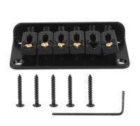 Jrifedptry Hardtail - Ponte per chitarra elettrica, 6 corde, colore: nero