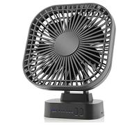 Jrifedptry Mini ventilatore USB ricaricabile da tavolo con ventilatore pieghevole a 3 velocità 7 foglie portatile silenzioso per ufficio campeggio all'aperto