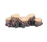 Jrifedptry Miniatura giardino fatato albero ceppo ponte ornamento vaso di piante Figurine fai da te decorazione esterna decorazione casa