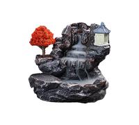Jrifedptry Montagne Fiume Cascata Fragranza Camino Riflusso Fumo Incensiere Holder Decorazione per la Casa 1 Pezzo E