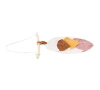 Jrifedptry Multicolore a forma di foglia macramè appeso alla parete in cotone tessitura decorazione da parete fatta a mano per camera da letto decorazione domestica B