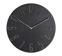 Jrifedptry Orologio da parete semplice da 30,5 cm per soggiorno e casa, orologio da parete alla moda, per camera da letto, nero