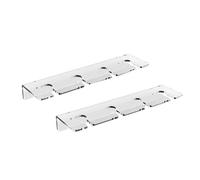 Jrifedptry Portabicchieri da parete per bicchieri da vino, 2 pezzi, trasparente, da appendere all'armadio della cucina