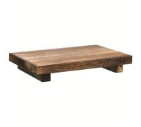 Jrifedptry Portasapone con piedistallo in legno per bagno e cucina, vassoio da appoggio, in legno, supporto per piante