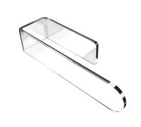 Jrifedptry Portasciugamani a forma di U in acrilico da bagno, autoadesivo per bagno, montaggio a parete, facile da installare, trasparente