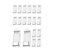 Jrifedptry Rack da appendere a parete per dischi in vinile acrilico, 18 pezzi, autoadesivo, espositore da parete in vinile trasparente