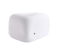 Jrifedptry Scatola porta fazzoletti in silicone porta telefono cucina bagno casa ufficio scatole portaoggetti da scrivania portatovaglioli dispenser-bianco