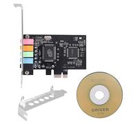 Jrifedptry Scheda audio PCIe 5.1, scheda surround PCI Express 3D Audio Stereo con scheda audio PC ad alte prestazioni audio chip CMI8738
