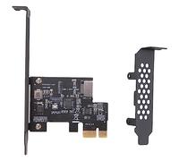 Jrifedptry Scheda di espansione PCI-E 1X a USB 3.2 GEN1 5Gbps Type-E A-key, interfaccia di tipo C pannello frontale per PC desktop (ASM1042A)