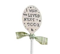 Jrifedptry Segnalibro da giardino, regalo dell'amicizia, etichette da giardino, etichette per piante, marcatori per piante, cartello decorativo in metallo fai da te, 5 x 15 cm