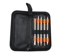 Jrifedptry Set da 5 pezzi per lavori in metallo, set doppio combinato per unghie e punzonatrice a doppio centro e punzone per la rimozione dei perni della cerniera