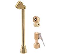 Jrifedptry Set di 3 mandrini ad aria in ottone resistente, mandrino ad aria in ottone da 1/4 di pollice per gonfiaggio pneumatici, accessori per compressori