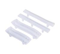 Jrifedptry Set di 4 stampi in resina con manico per vassoio, stampo in silicone epossidico per maniglie fai da te per porte di armadi, cassetti e artigianato