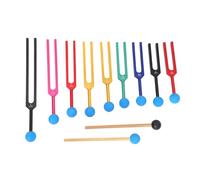 Jrifedptry Set di 9 forcelle per accordatura, sfere massaggianti per la guarigione dei chakra, terapia del suono, per mantenere corpo, mente e spirito in perfetta armonia facile da installare, B