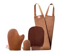 Jrifedptry Set di guanti per oliatore abbronzante Parti di ricambio Applicatore abbronzante senza sole Guanti per floccaggio per il corpo Strumento di lubrificazione Guanti autoabbronzanti Applicatore