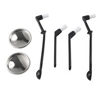 Jrifedptry Set di pulizia per macchina da caffè, spazzola posteriore per macchina da caffè, filtro cieco in metallo da 58 mm per macchina da caffè espresso