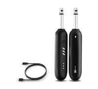 Jrifedptry Sistema di chitarra wireless, UHF 3.0, trasmettitore e ricevitore per chitarra elettrica per chitarra e basso