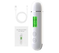 Jrifedptry Skin Water Guancia Elastica Pelle Age Test Meter Viso Pelle Umidità e contenuto di olio Analizzatore della pelle Rivelatore di agente fluorescente Facile da installare Facile da usare