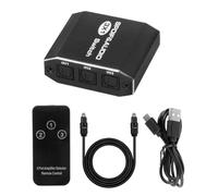Jrifedptry SPDIF Toslink Switcher 3 in 1 Out Digital Optical Audio Splitter Selettore Interruttore 3x1 con Controllo IR Supporto DTS AC3