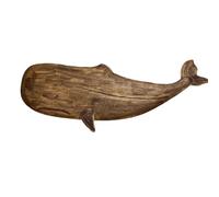 Jrifedptry Statua decorativa in legno a forma di pesce di mare, scultura ornamentale, decorazione rustica, decorazione da appendere alla parete, facile da usare