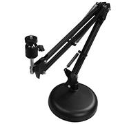 Jrifedptry Supporto per webcam da tavolo con braccio a forbice con base rotonda aggiornata, per webcam