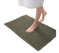 Jrifedptry Tappeto a nido d'ape per ingresso bagno, assorbente, tappetino per porta a nido d'ape, tappetino antiscivolo per il bagno, verde