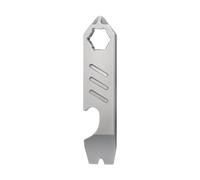 Jrifedptry TC4 Lega di Titanio Crowbar Scala Graduata Chiave Strumenti Esterni Multifunzione Camping Gear