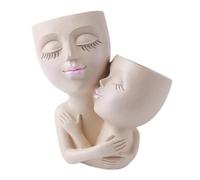 Jrifedptry Vaso da fiori in resina da donna, vaso per la madre e l'amore, vaso da giardino, decorazione per la casa all'aperto