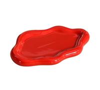 Jrifedptry Vassoio di gioielli in ceramica piatto per anello chiave gingillo forma nuvola decorazione gioielli piatto titolare camera da letto decorazione estetica regalo C