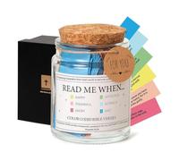 Jrifedptry Versi della Bibbia in un barattolo, Read Me When Bibbia Verses Jar per emozioni e,Vaso di preghiera in vetro con colorazione A