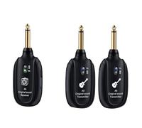 Jrifedptry Wireless Guitar System UHF Audio Wireless trasmettitore ricevitore per chitarra acustica Basso Violino tastiera
