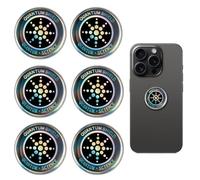 JRILUO 6 Pezzi Adesivi Protezione Radiazione Smartphone Universali, Pellicola Schermatura onde, Stickers Schermo Anti Radiazioni Per Tablet, Radio, Laptop, Smartphone, TV