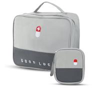 JRJRN 2 Pezzi Borsa di Emergenza, Borsa Pronto Soccorso Vuota Portatile, Cassetta Pronto Soccorso Vuota, Medica Borsa Portatile per Casa Viaggio Campeggio