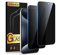 Jrkvniv Privacy Pellicola per iPhone 15 Pro Max Vetro Temperato Anti Spy Durezza 9H Vetrino Protettiva Anti-Graffio Senza Bolle Ultra Resistente Anti-Impronta Anti-Spia Protezione Schermo,2 Pezzi