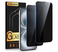 Jrkvniv Privacy Pellicola per iPhone 16 Plus Vetro Temperato Anti Spy Durezza 9H Vetrino Protettiva Anti-Graffio Senza Bolle Ultra Resistente Anti-Impronta Anti-Spia Protezione Schermo,2 Pezzi