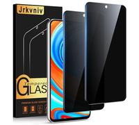 Jrkvniv Privacy Pellicola per Xiaomi Redmi Note 9 Pro/9 Pro Max/9S 4G Vetro Temperato Anti Spy Durezza 9H Vetrino Protettiva Anti-Graffio Senza Bolle nti-Impronta Anti-Spia Protezione Schermo,2 Pezzi