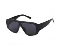 JRLLFD Occhiali da sole quadrati grandi con lenti a specchio Occhiali da sole da uomo Occhiali rettangolari da donna Occhiali da sole Donna UV400, C1, taglia unica