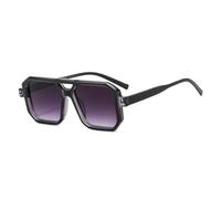 JRLLFD Occhiali da sole quadrati retrò Donna Uomo Occhiali da sole leopardati Occhiali UV400, 1, Taglia unica