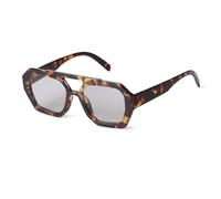 JRLLFD Occhiali da sole quadrati vintage tartarugati da donna Occhiali da sole quadrati retrò da uomo, C10 grigio chiaro, taglia unica