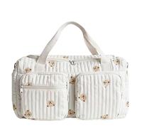 JRPRSC Borsa per Pannolini Multiuso per la Mamma: Borsa per Pannolini Imbottita e Leggera per la Gravidanza e la Cura Del Bambino per l'ospedale e i Viaggi Del Fine Settimana (Multiple Bears)
