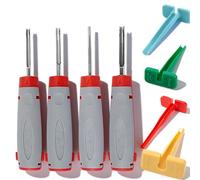 JRready ACTCRH7A06 Deutsch Pin Removal Tool Set, 8PCS Depinning Tool Kit con manico isolato estrattori e strumenti di rimozione terminali in plastica, per connettori DT DTM DTP DTHD, riparazione
