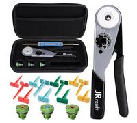 JRready ST2188 Pinza Crimpatrice Tedesca con Strumento di Sblocco per DT, DTM, DTP e Serie Amphenol AT ATP ATM Dimensione 16 20 12 Contatti Pin&Soc Massicci, Pinza Crimpatrice Chiusa con Tre