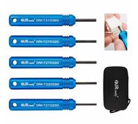 JRready ST5228 Kit di Attrezzi per Estrattori per Autoveicoli Set 5 Pezzi per Commerciale AMP .062', Standard Molex .062', .093' e 8980, Connettori Serie AMP MATE-N-LOK per Molex 3.68 Terminali Serie