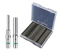 JRready ST6258 Kit di Contatti Deutsch 16# Pin Solidi Deutsch Maschio Femmina Calibro del Filo 14-20AWG Pin Terminali Deutsch per Connettori Serie HD30 HDP20 DRC HD10 DT Connettori DRB 60 Pezzi