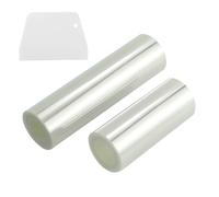 JRSHIRLEYLTD 2 rotoli di pellicola per bordi per torte, 15 cm/10 cm x 10 m, trasparente acetato rotolo di pellicola per torta riutilizzabile per decorazioni torte al cioccolato, mousse torte (con 1