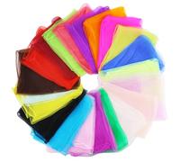 JRSHIRLEYLTD 21 panni da giocoliere, 60 x 60 cm, per la danza, in chiffon, per la ginnastica, per lo spettacolo dei bambini, colorati