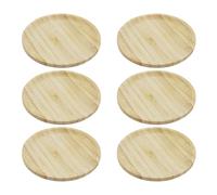 JRSHIRLEYLTD 6 pezzi in legno per vino, Charcuterie Topper, copertura per calici da vino, con 12 pennarelli in silicone, per bevande, feste, cene, vino in vetro, per Charcuterie Topper
